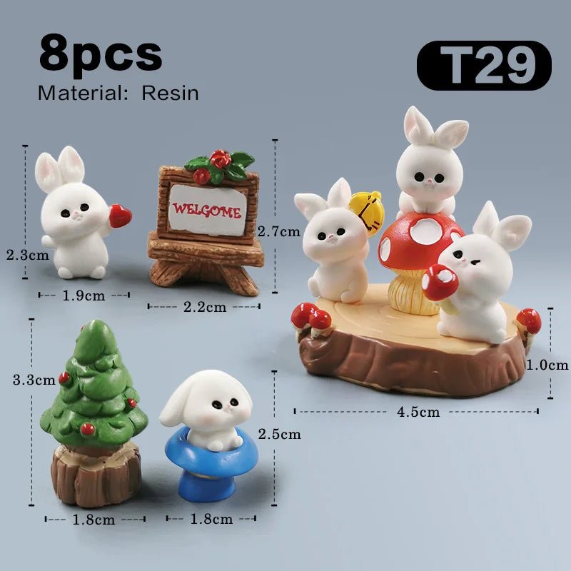 Easter Christmas Rabbit Figurines - Easter - Scribble Snacks