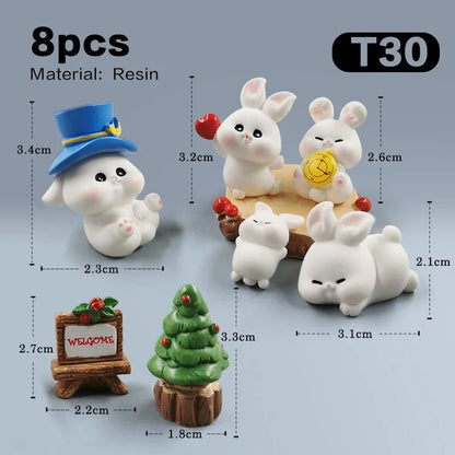 Easter Christmas Rabbit Figurines - Easter - Scribble Snacks