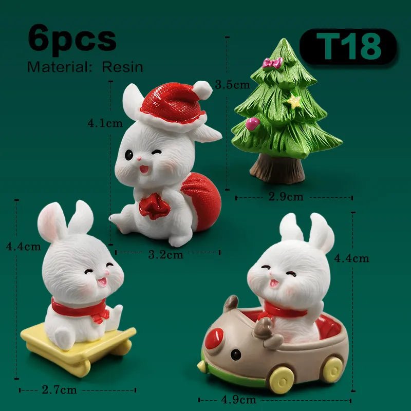 Easter Christmas Rabbit Figurines - Easter - Scribble Snacks