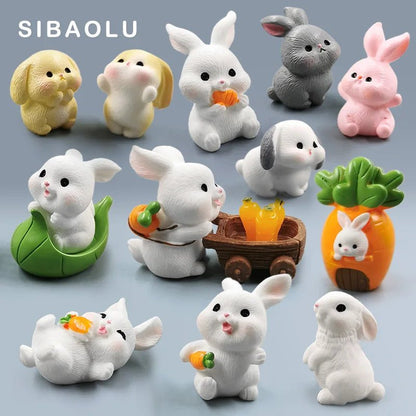 Easter Christmas Rabbit Figurines - Easter - Scribble Snacks