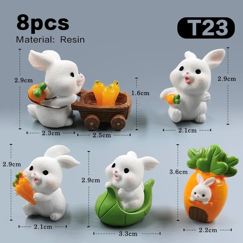 Easter Christmas Rabbit Figurines - Easter - Scribble Snacks