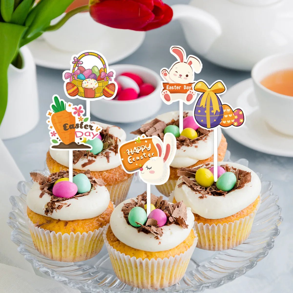 Easter Cupcake Toppers Set - Easter - Scribble Snacks