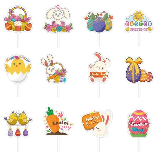 Easter Cupcake Toppers Set - Easter - Scribble Snacks