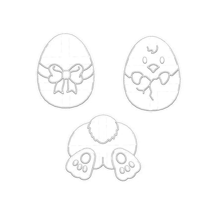 Easter Egg Bunny Chick Mold - Easter - Scribble Snacks
