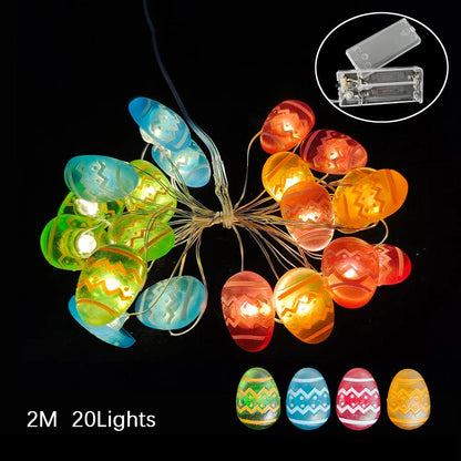 Easter Egg Bunny Lights Decor - Easter - Scribble Snacks