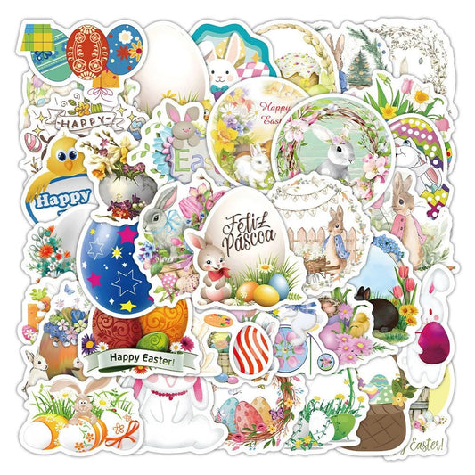 Easter Egg Cartoon Stickers Pack - Easter - Scribble Snacks