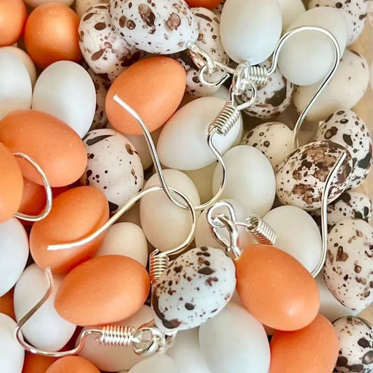 Easter Egg Dangle Earrings - Easter - Scribble Snacks