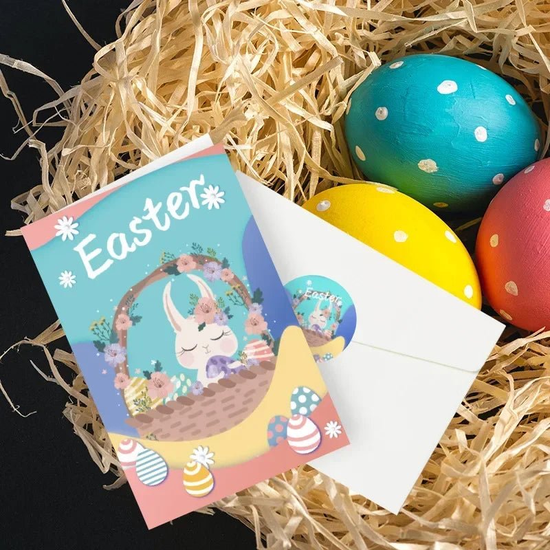 Easter Egg Rabbit Cards Set - Easter - Scribble Snacks