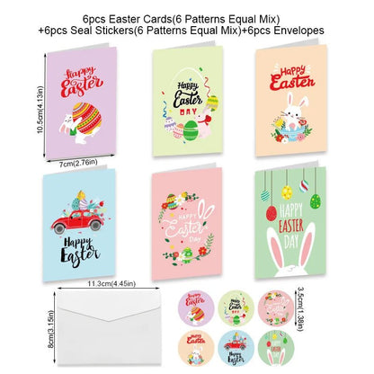 Easter Egg Rabbit Cards Set - Easter - Scribble Snacks