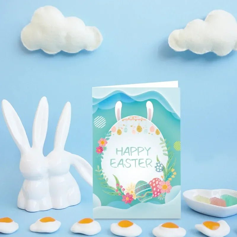 Easter Egg Rabbit Cards Set - Easter - Scribble Snacks