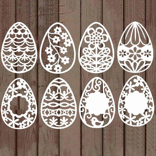 Easter Egg Scrapbook Dies - Easter - Scribble Snacks