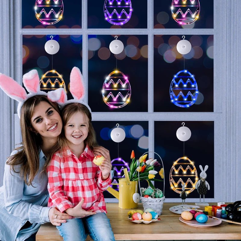 Easter Egg Window Lights - Easter - Scribble Snacks