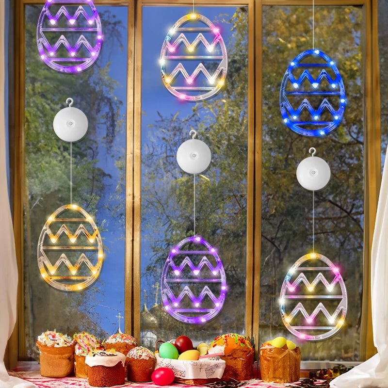 Easter Egg Window Lights - Easter - Scribble Snacks