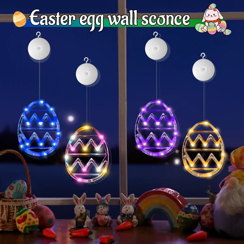 Easter Egg Window Lights - Easter - Scribble Snacks