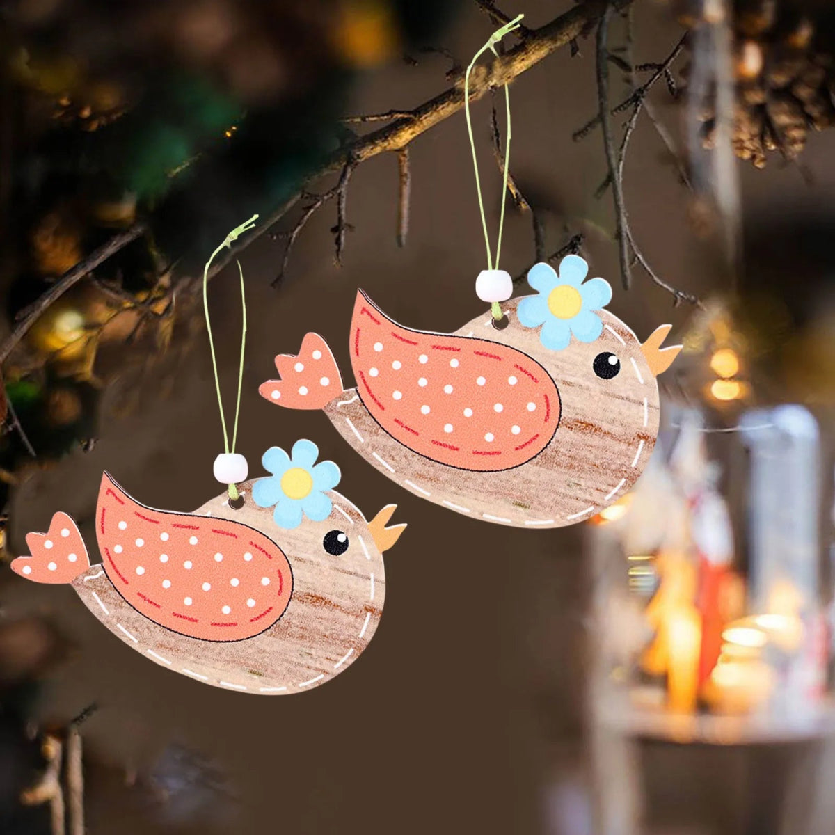 Easter Hummingbird Wood Ornaments - Easter - Scribble Snacks
