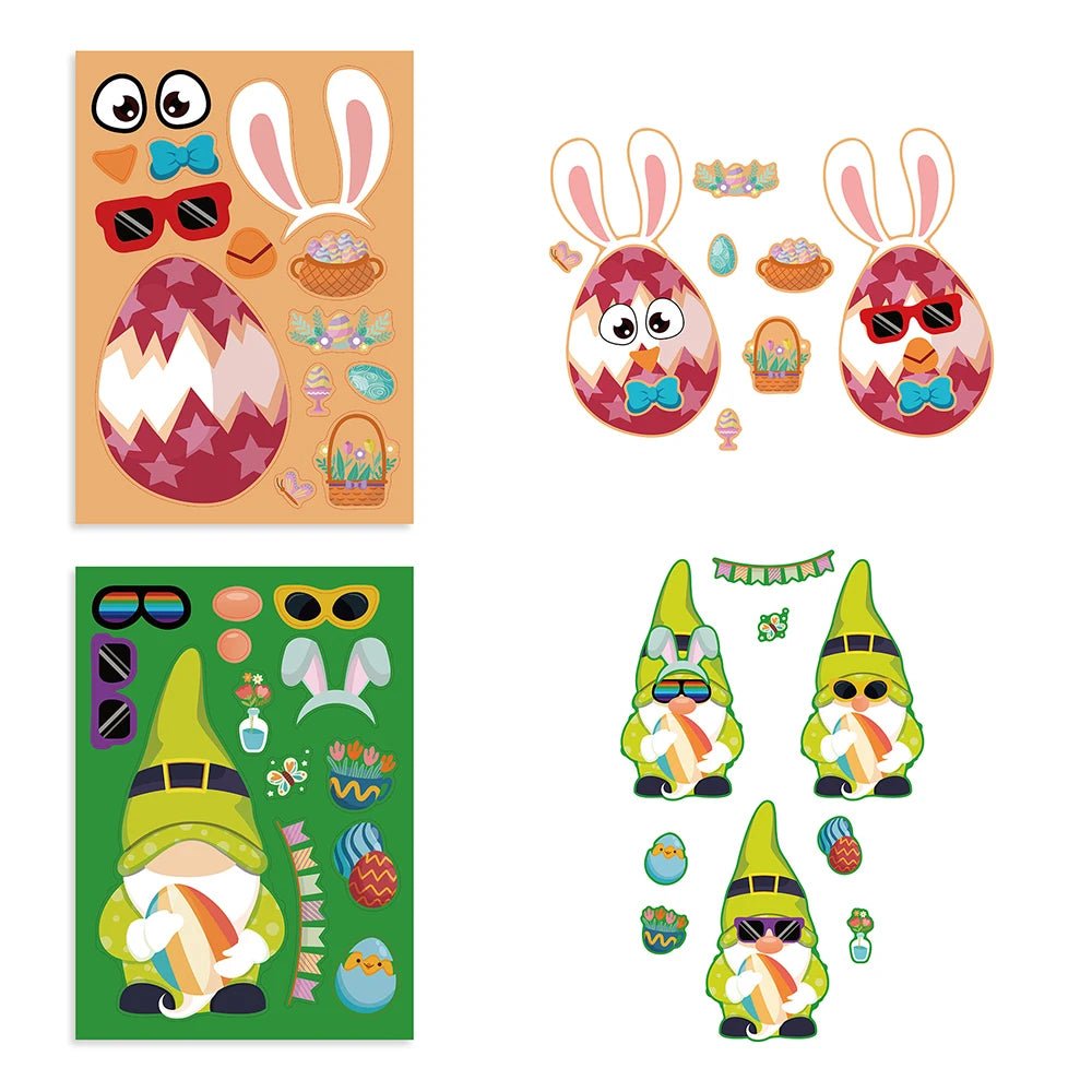 Easter Puzzle Stickers Kit - Easter - Scribble Snacks