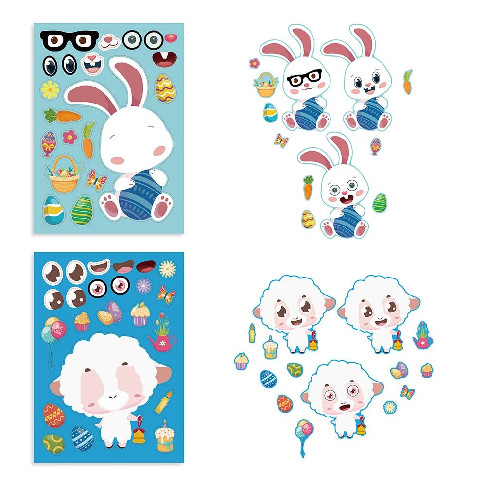 Easter Puzzle Stickers Kit - Easter - Scribble Snacks