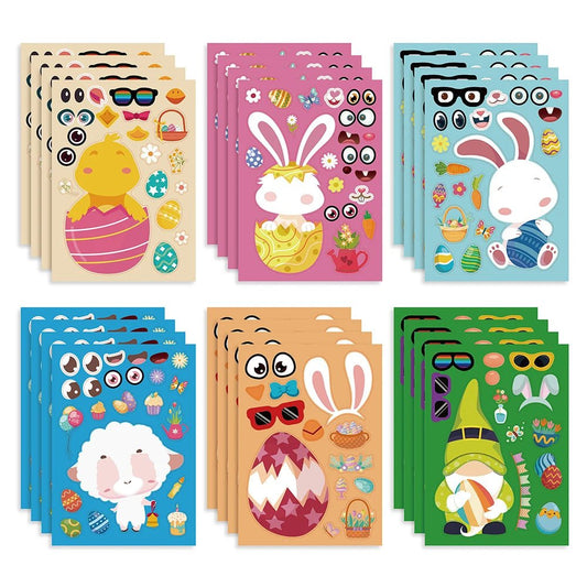 Easter Puzzle Stickers Kit - Easter - Scribble Snacks