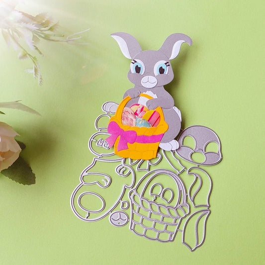 Easter Rabbit Basket Cutting Dies - Easter - Scribble Snacks