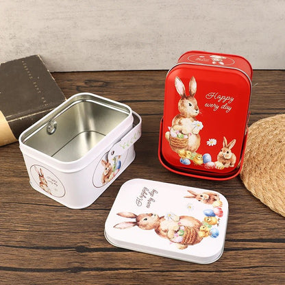 Easter Rabbit Candy Tin Box - Easter - Scribble Snacks