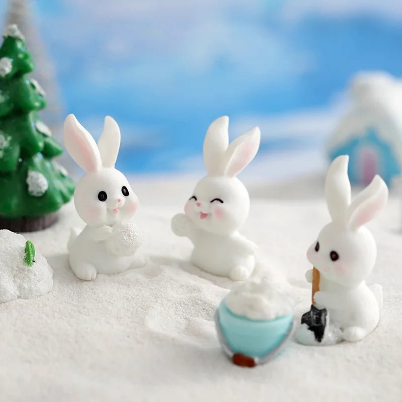 Easter Rabbit Garden Miniatures Set - Easter - Scribble Snacks