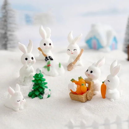 Easter Rabbit Garden Miniatures Set - Easter - Scribble Snacks