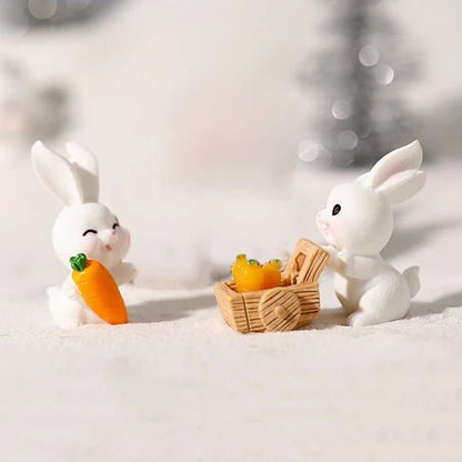 Easter Rabbit Garden Miniatures Set - Easter - Scribble Snacks