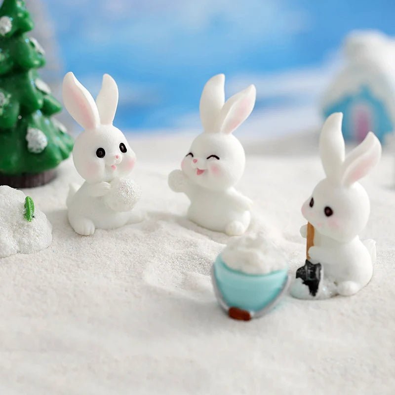 Easter Rabbit Garden Miniatures Set - Easter - Scribble Snacks