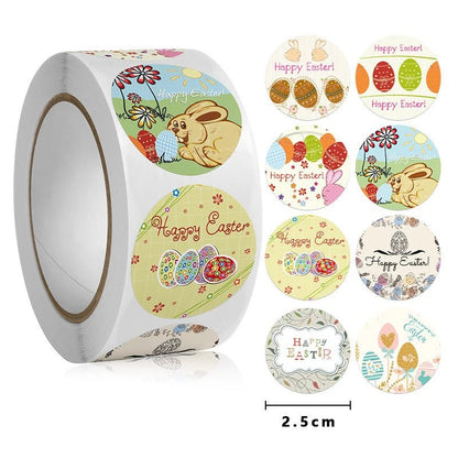 Easter Rabbit Gift Stickers - Easter - Scribble Snacks