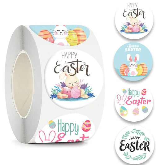 Easter Rabbit Gift Stickers - Easter - Scribble Snacks