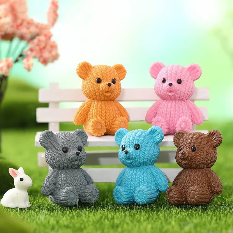 Easter Teddy Garden Figurines - Easter - Scribble Snacks