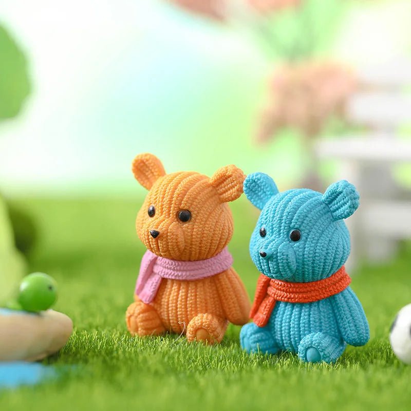 Easter Teddy Garden Figurines - Easter - Scribble Snacks