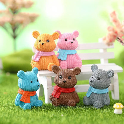 Easter Teddy Garden Figurines - Easter - Scribble Snacks