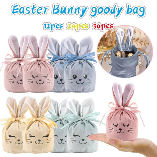 Easter Velvet Bunny Pouches - Easter - Scribble Snacks