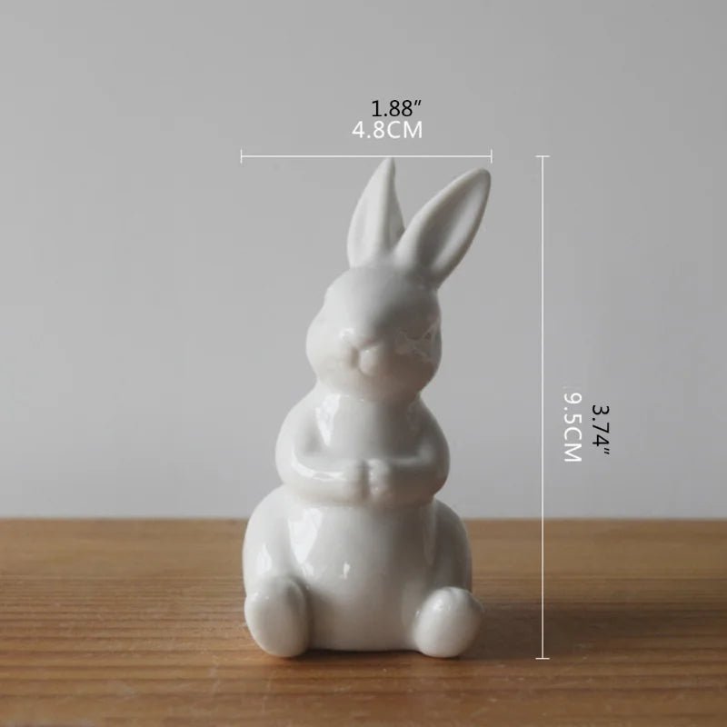 Easter White Rabbit Figurines - Easter - Scribble Snacks