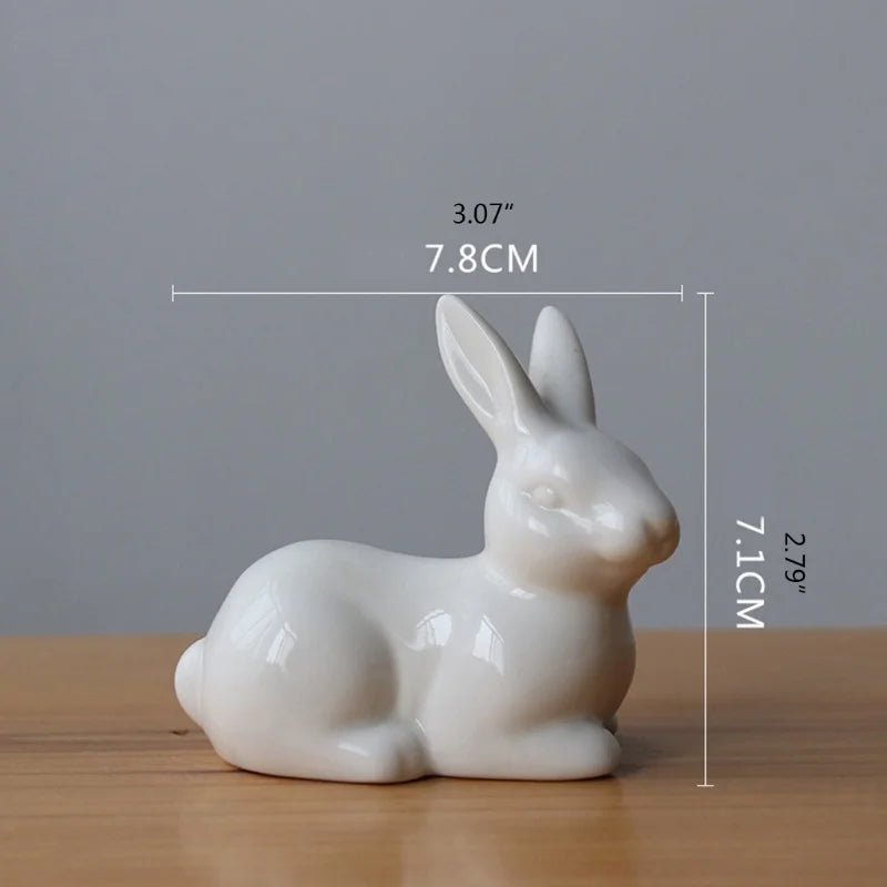 Easter White Rabbit Figurines - Easter - Scribble Snacks