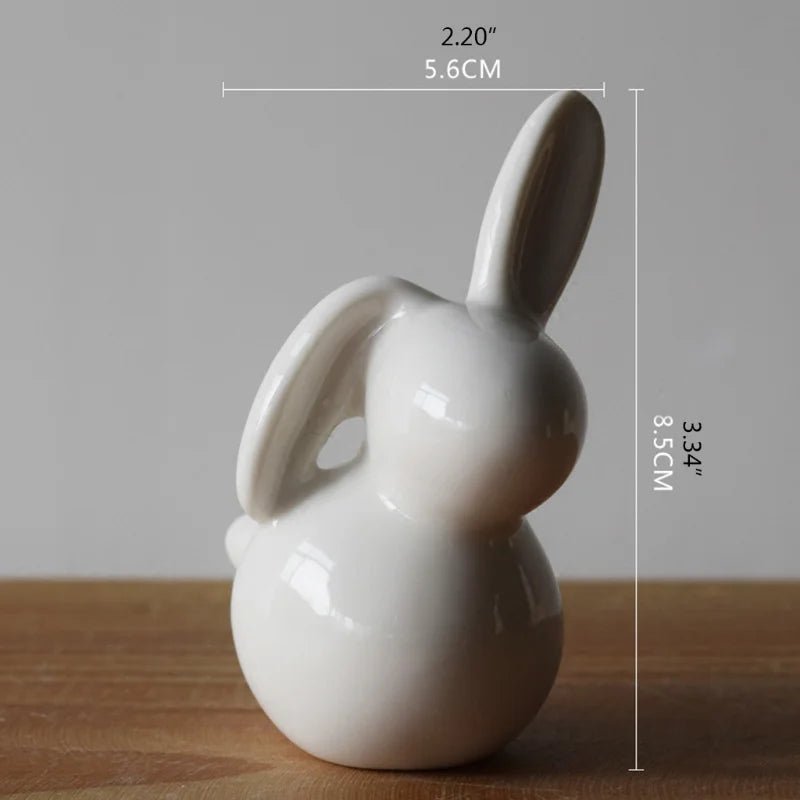 Easter White Rabbit Figurines - Easter - Scribble Snacks