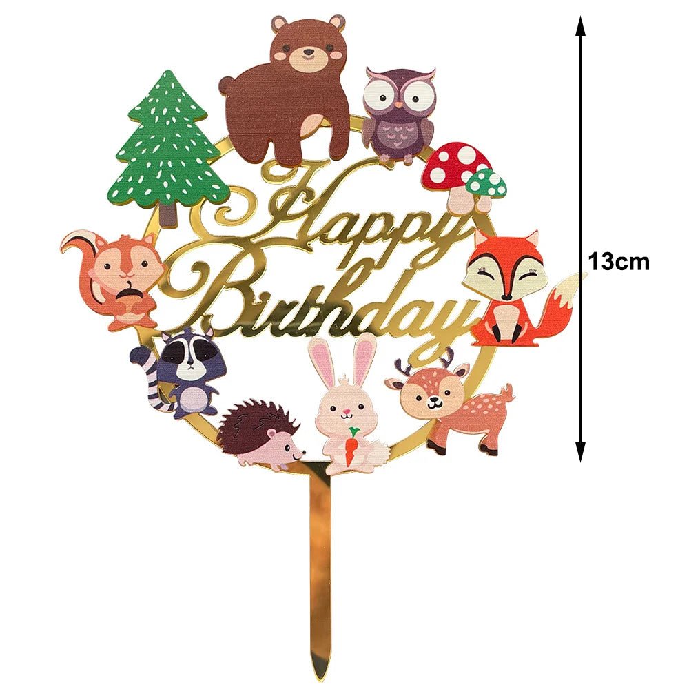 Easter Woodland Cake Topper - Easter - Scribble Snacks