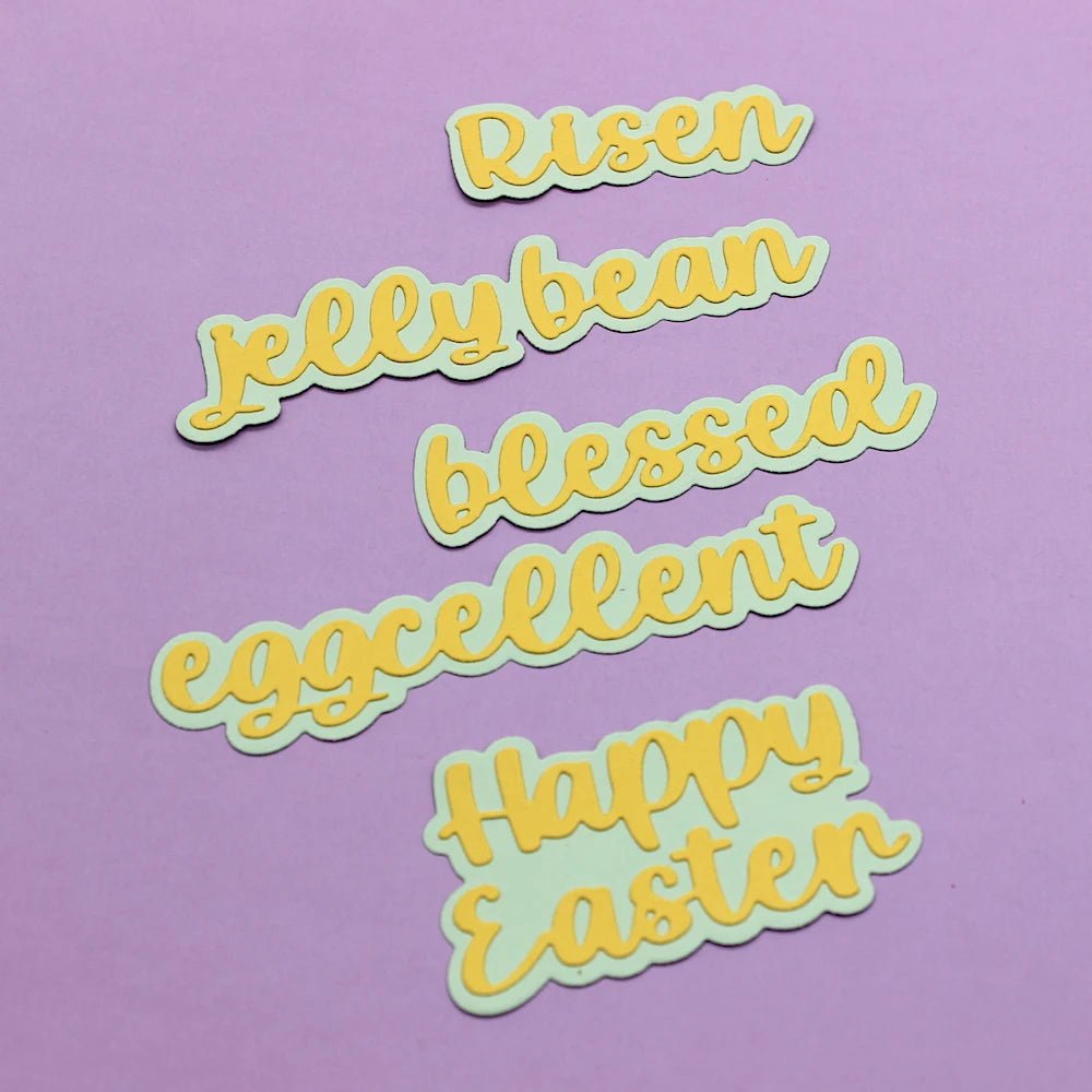 Easter Words Cutting Dies - Easter - Scribble Snacks