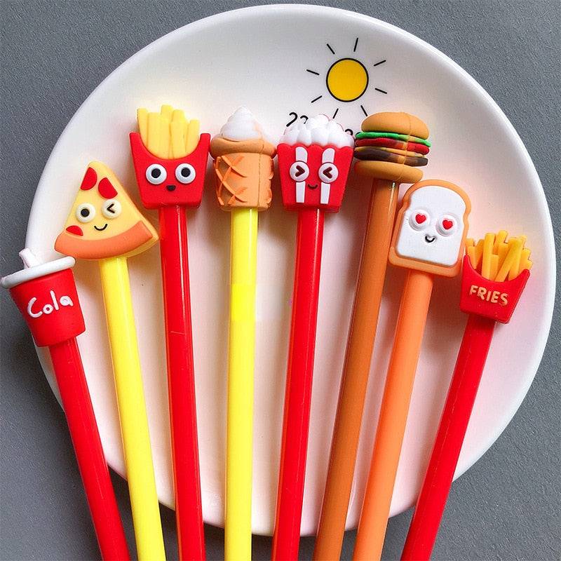 Fast Food Frenzy Gel Pen Set - 10 Pieces - Pens/Pencils - Scribble Snacks