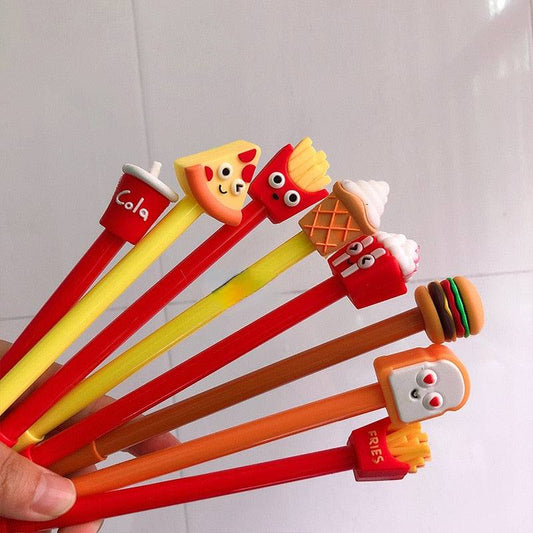Fast Food Frenzy Gel Pen Set - 10 Pieces - Pens/Pencils - Scribble Snacks