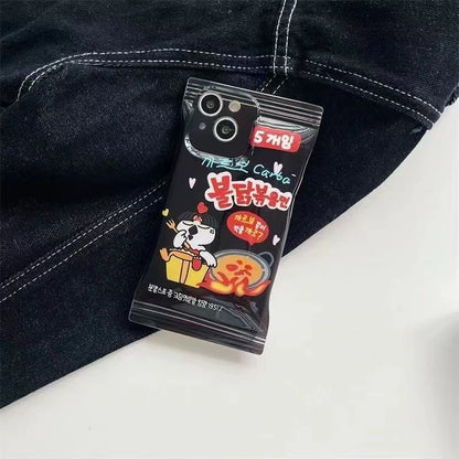 Fire Noodle Twist - Korean Noodles Phone Case for iPhone 14/13/12 & More - iPhone Cases - Scribble Snacks