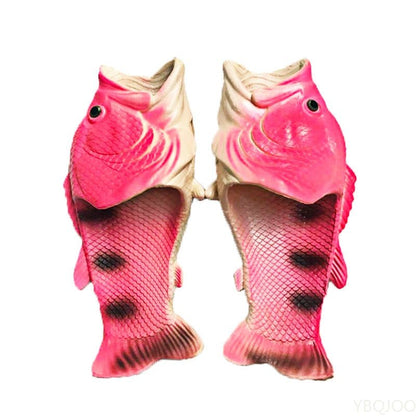 Fish Pattern Summer Bathroom Slippers for Adults - Shoes & Slippers - Scribble Snacks