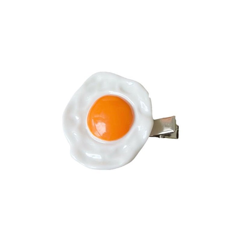 Fried Egg Cartoon Hair Clip - Hair Clip - Scribble Snacks