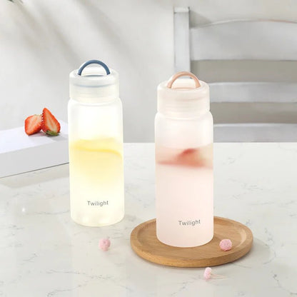 Frosted Juice Bottle, Portable 420ml - Water Bottles - Scribble Snacks