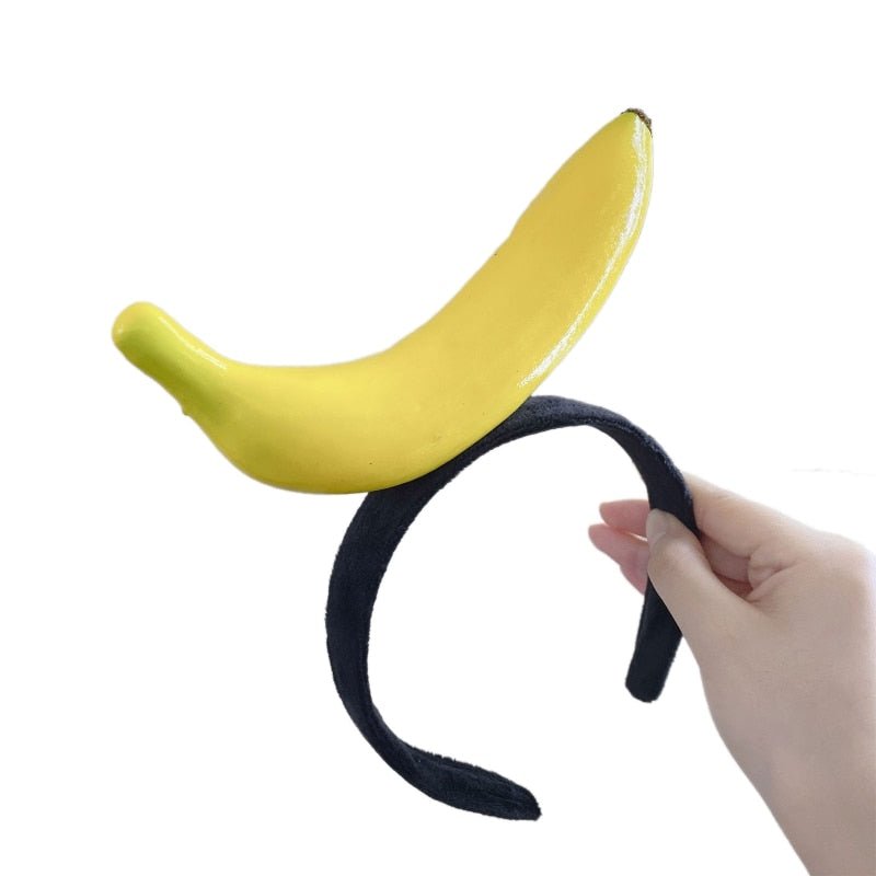 Fruit and Vegetable Headbands: Carrot, Banana, Orange - Adult Unisex Hair Hoop - Headbands - Scribble Snacks