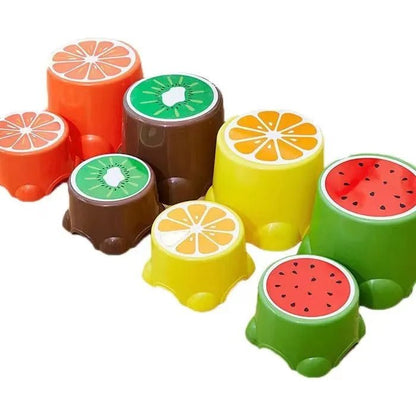 Fruit Pattern Children's Bathroom Stool - Chairs & Stools - Scribble Snacks