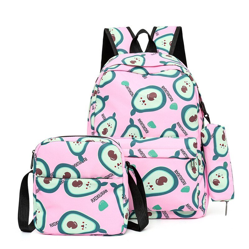 Fruit Print Backpack Set for Kids - Bags & Backpacks - Scribble Snacks