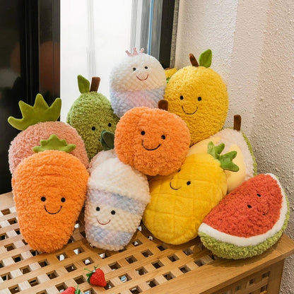 Fruit Veggie Plush Collection - Soft Plush Toys - Scribble Snacks