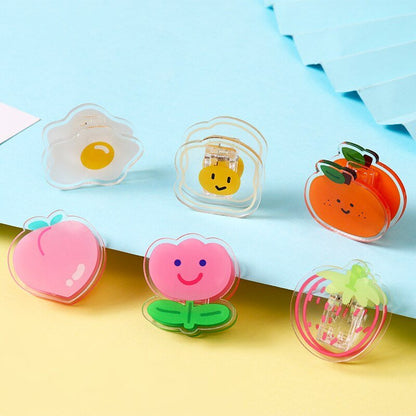 Fruity Fun Acrylic Paperclips Card Holder - Clips & Fasteners - Scribble Snacks